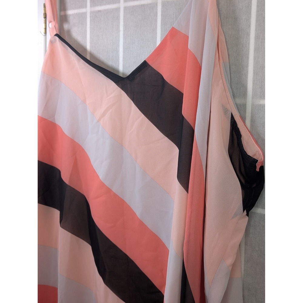 Torrid Women's Sophie Swing Cami Sz 3 (22/24) Excellent Condition Chiffon Stripe - Picture 10 of 12
